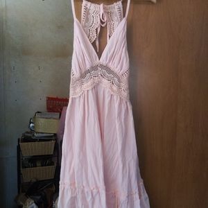 Charlie Charlie Charlotte pink dress. Size M